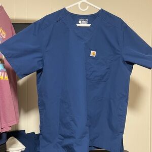Carhartt Navy Blue Scrub Top